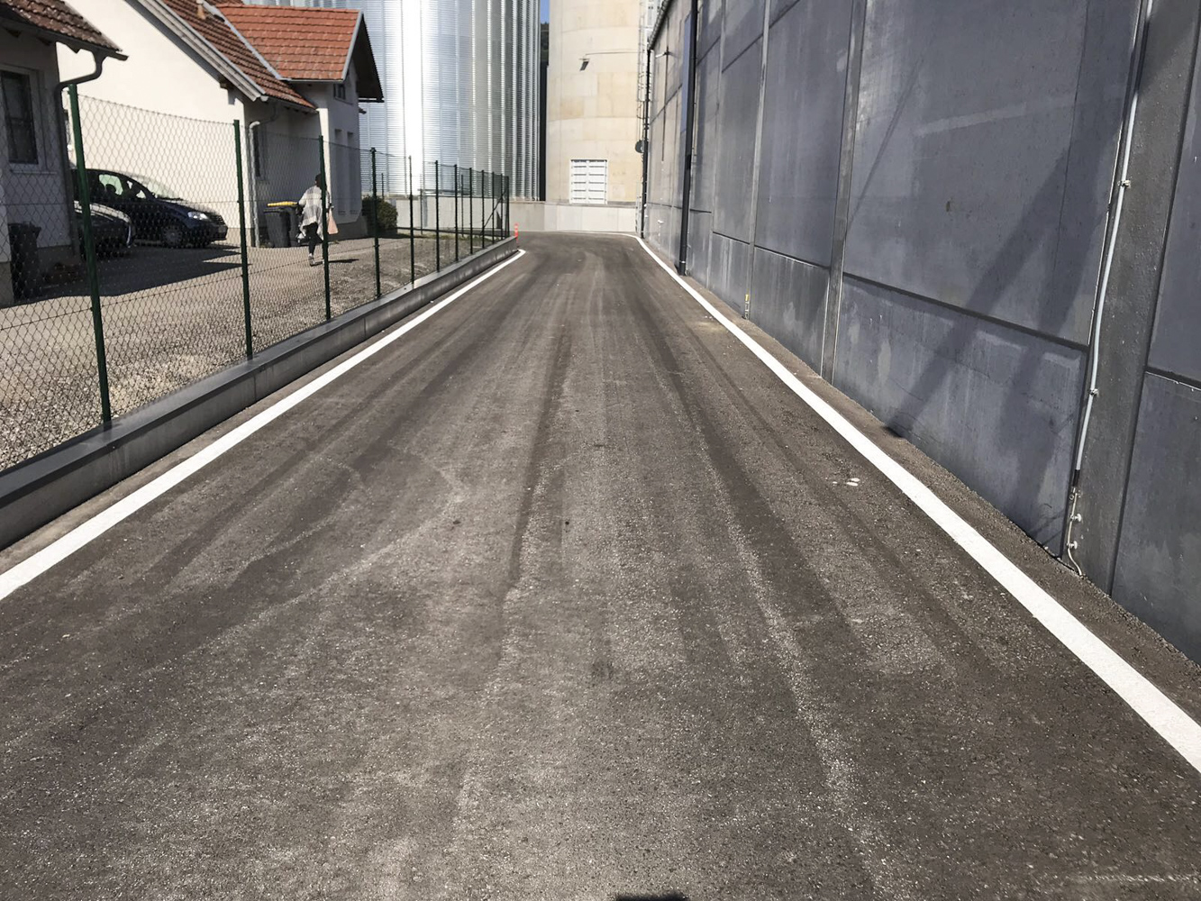 Firmengelände Markierung