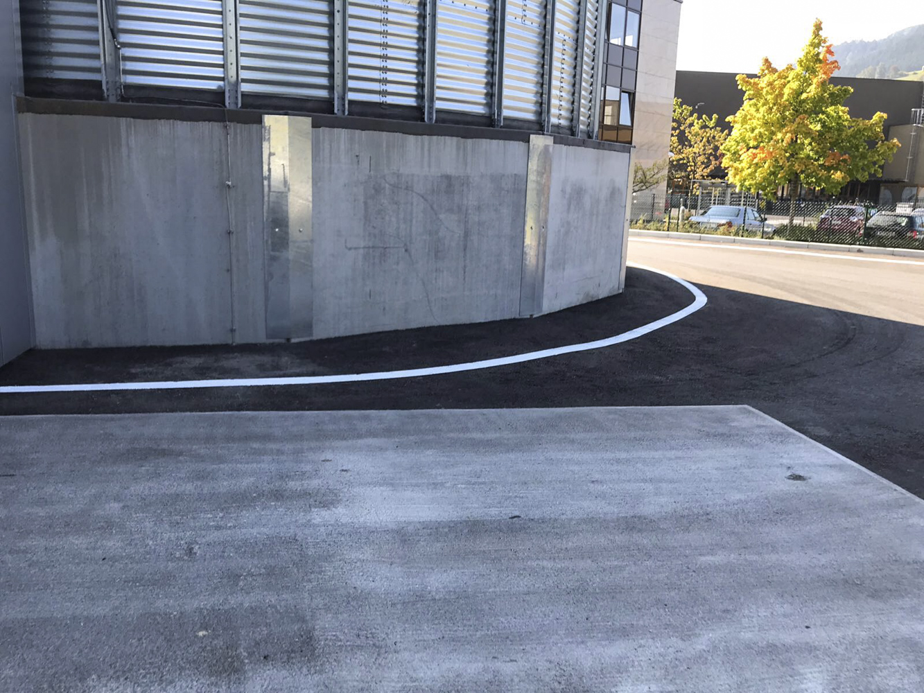 Markierung Firmengelände